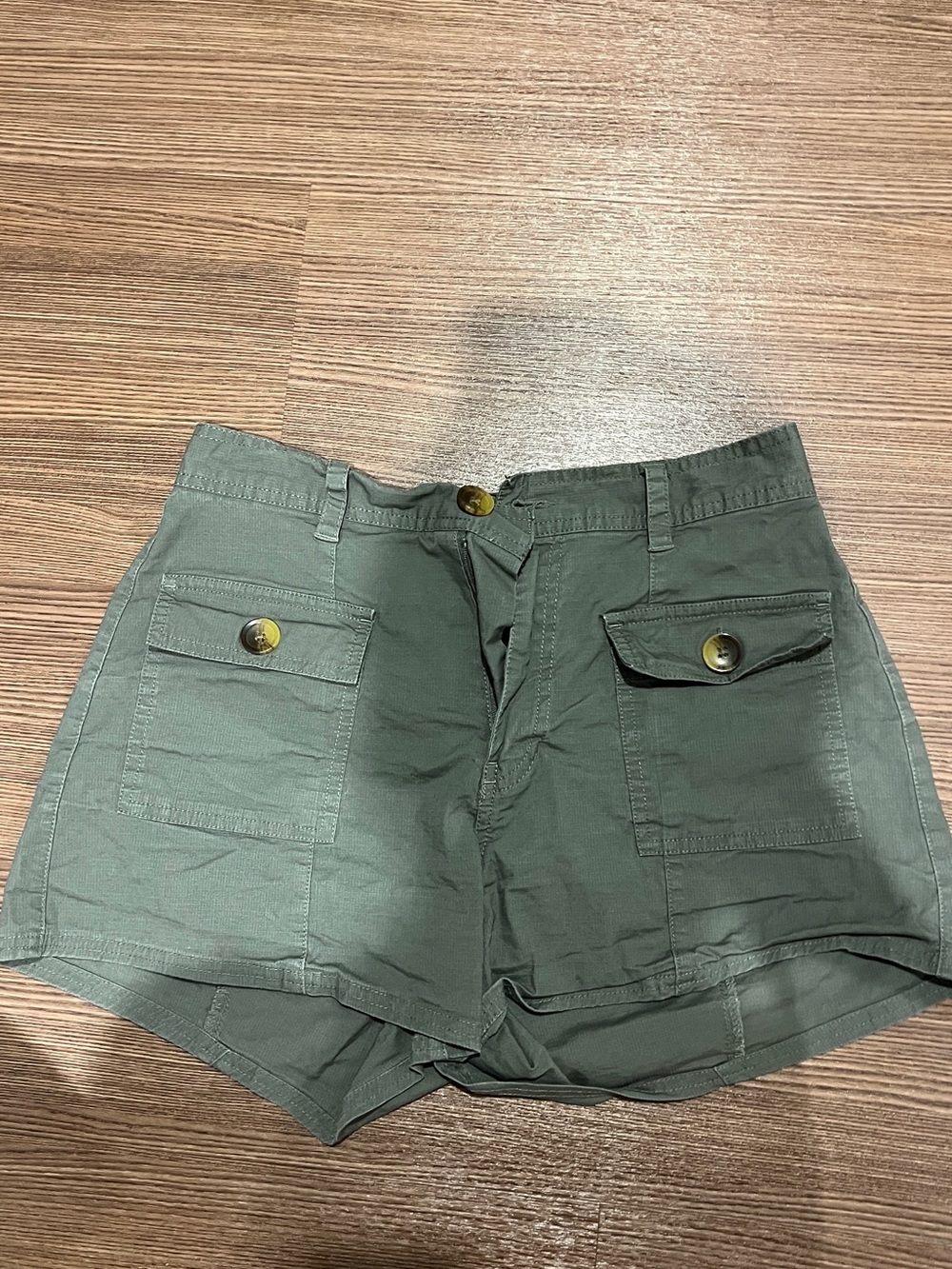 Vuori Olive Green Utility Pocket Athletic Shorts